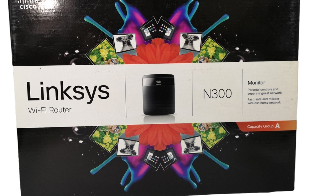 Linksys WiFi Router E1200 N300 Mbps 4-Port 10/100 Wireless Router